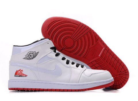 wholesale Jordan 1 white uppder / red 